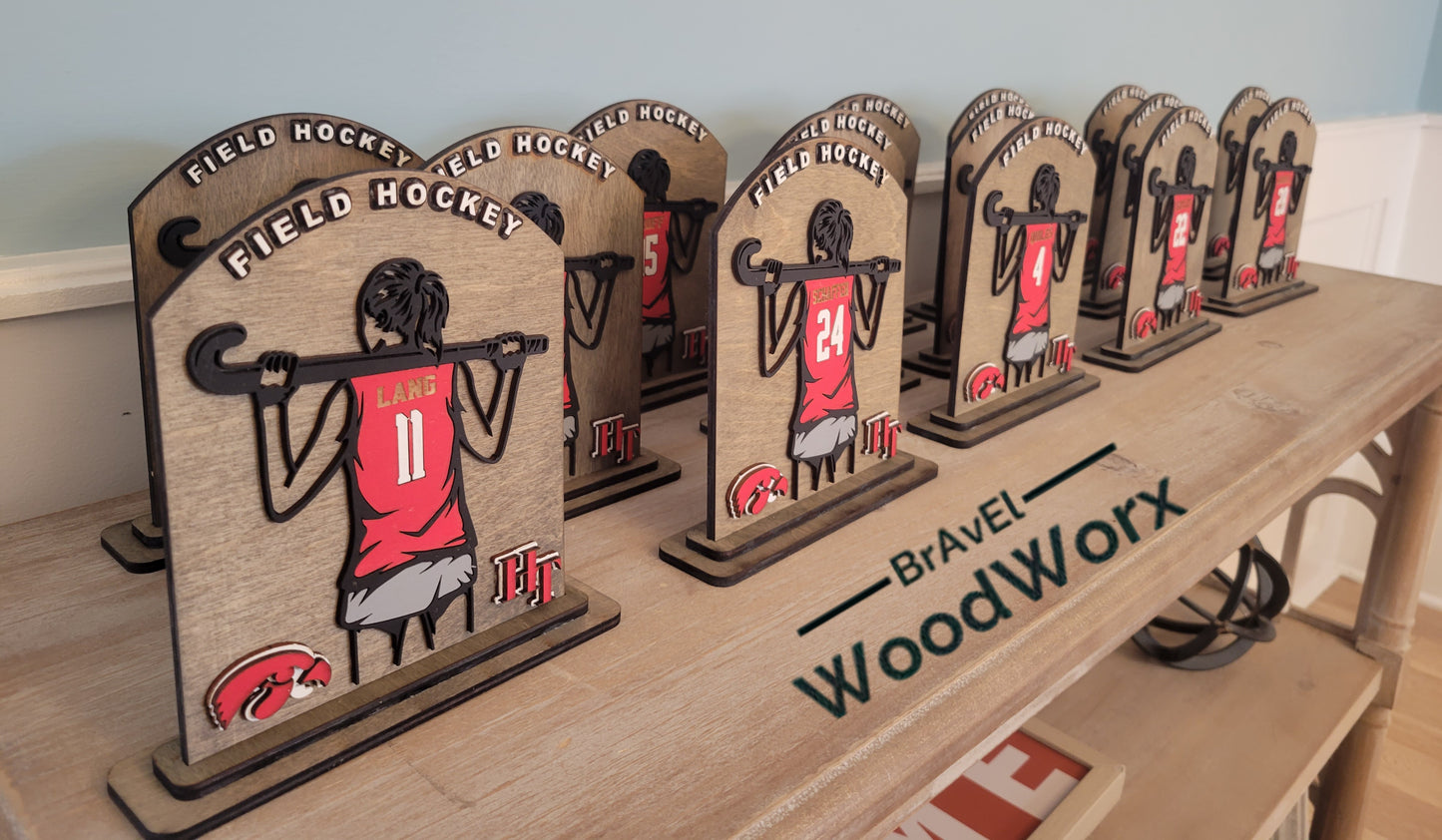 Victory Sticks: Personalized Field Hockey Trophy & Award