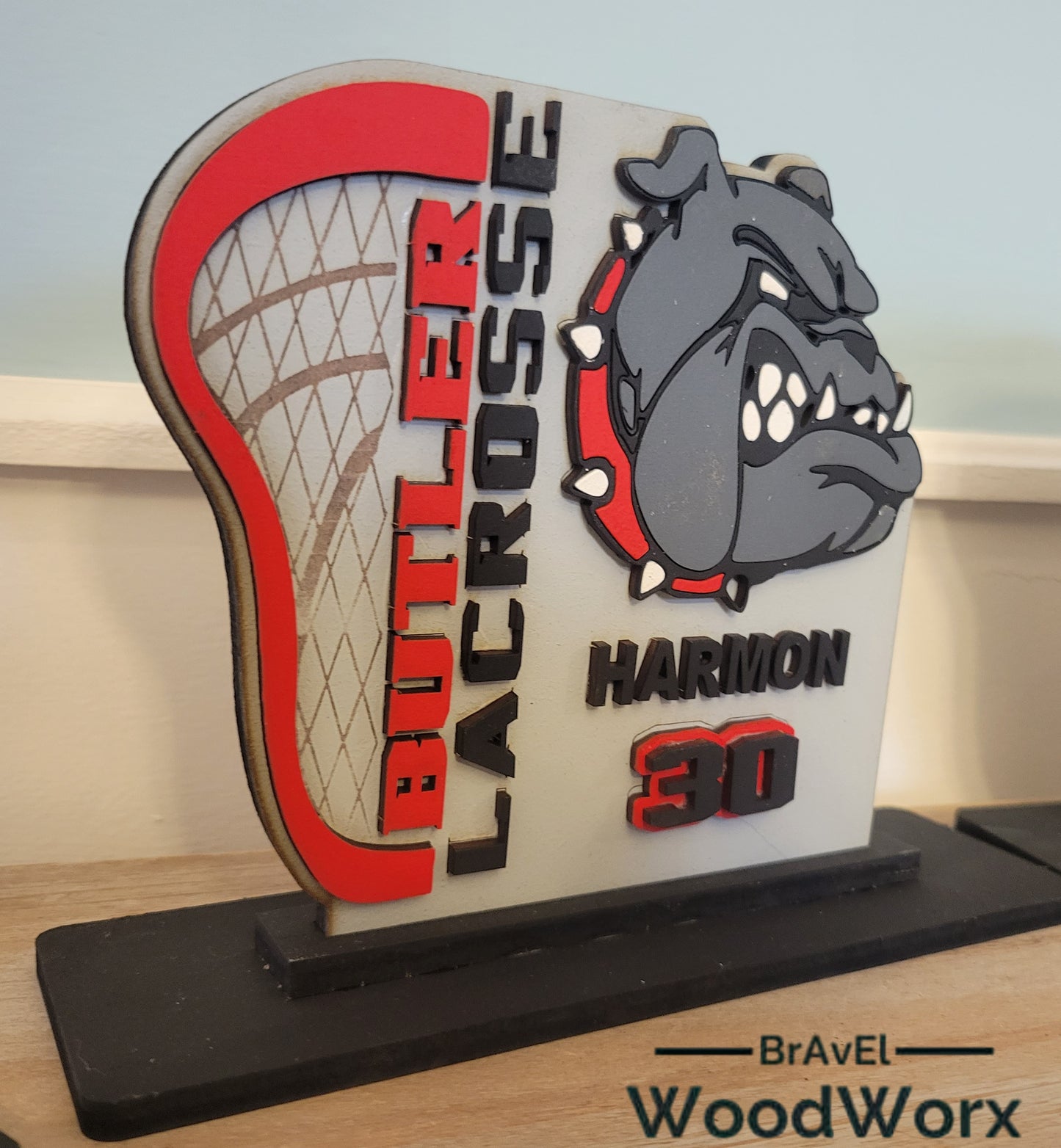 Lacrosse Legends: Personalized Player Shelf Sitter w/base