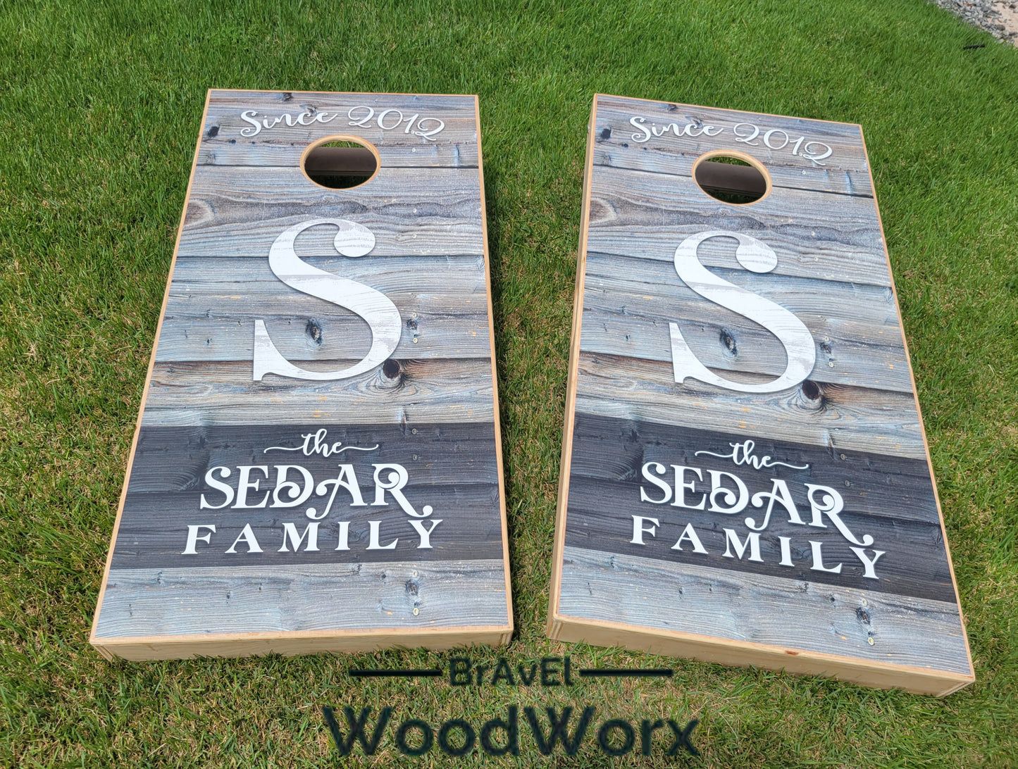 Personalized Monogram Quality Cornhole Sets by BrAvEl WoodWorx
