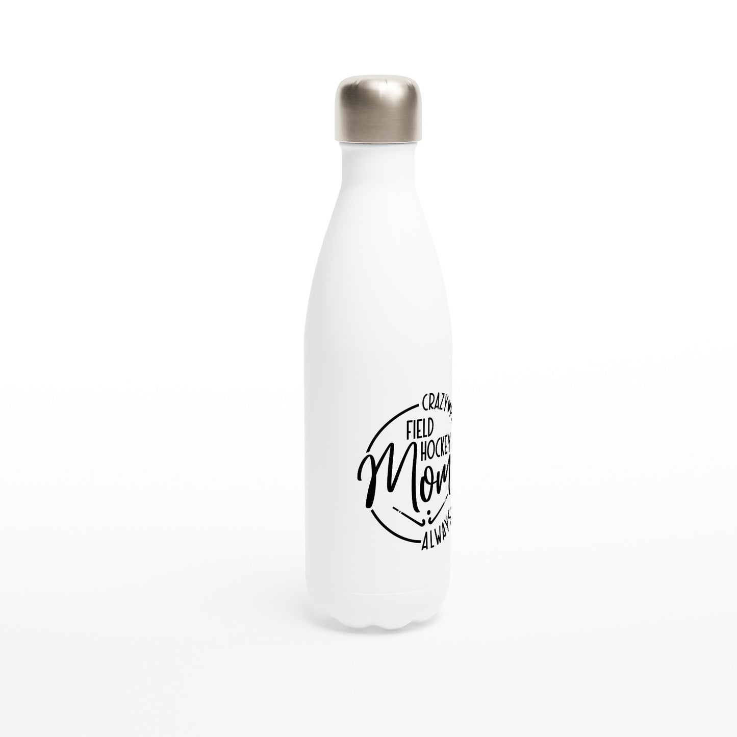 Field Hockey Mom White 17oz Stainless Steel Water Bottle