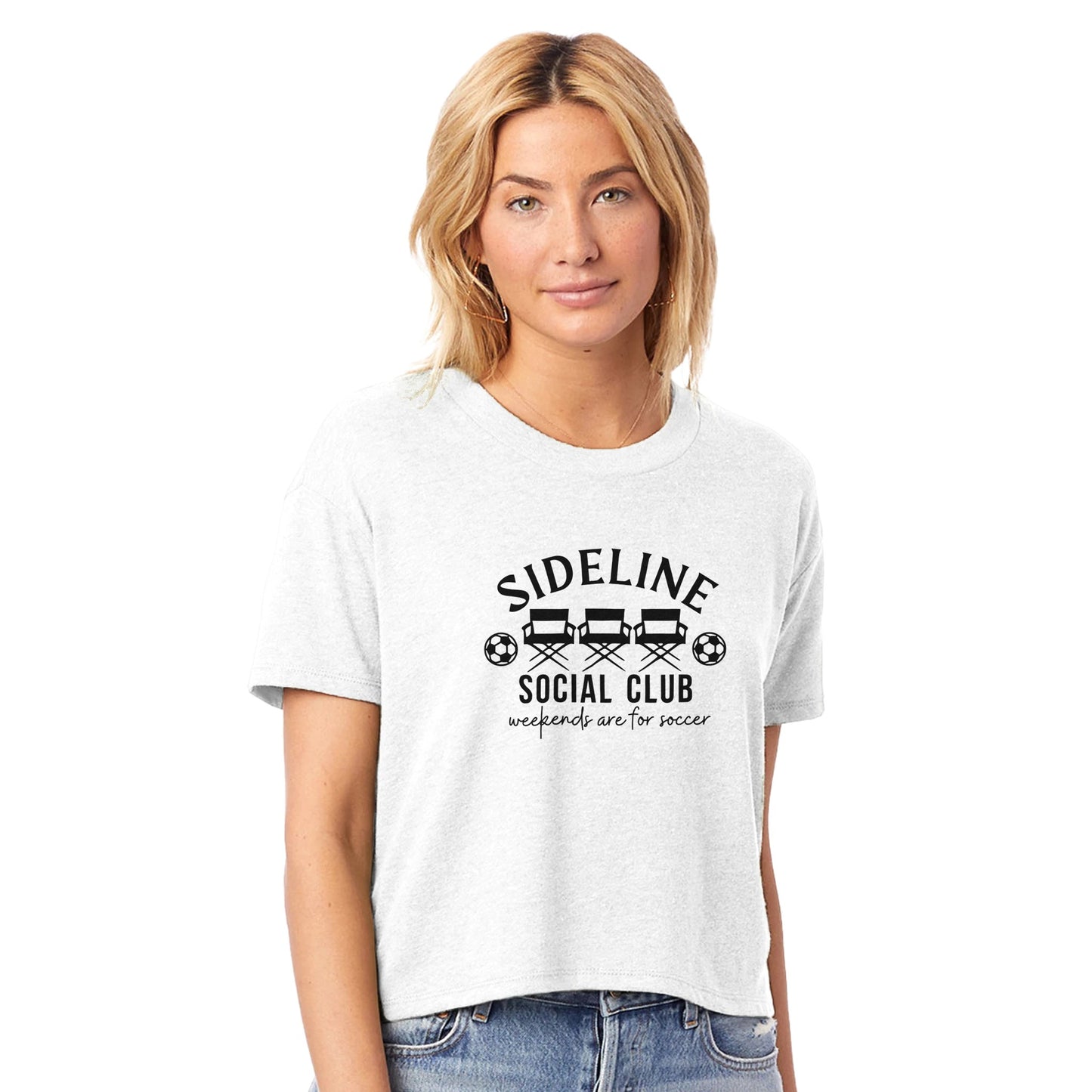 Soccer Mom Women's Headliner Cropped Crewneck T-Shirt | Alternative 5114BP