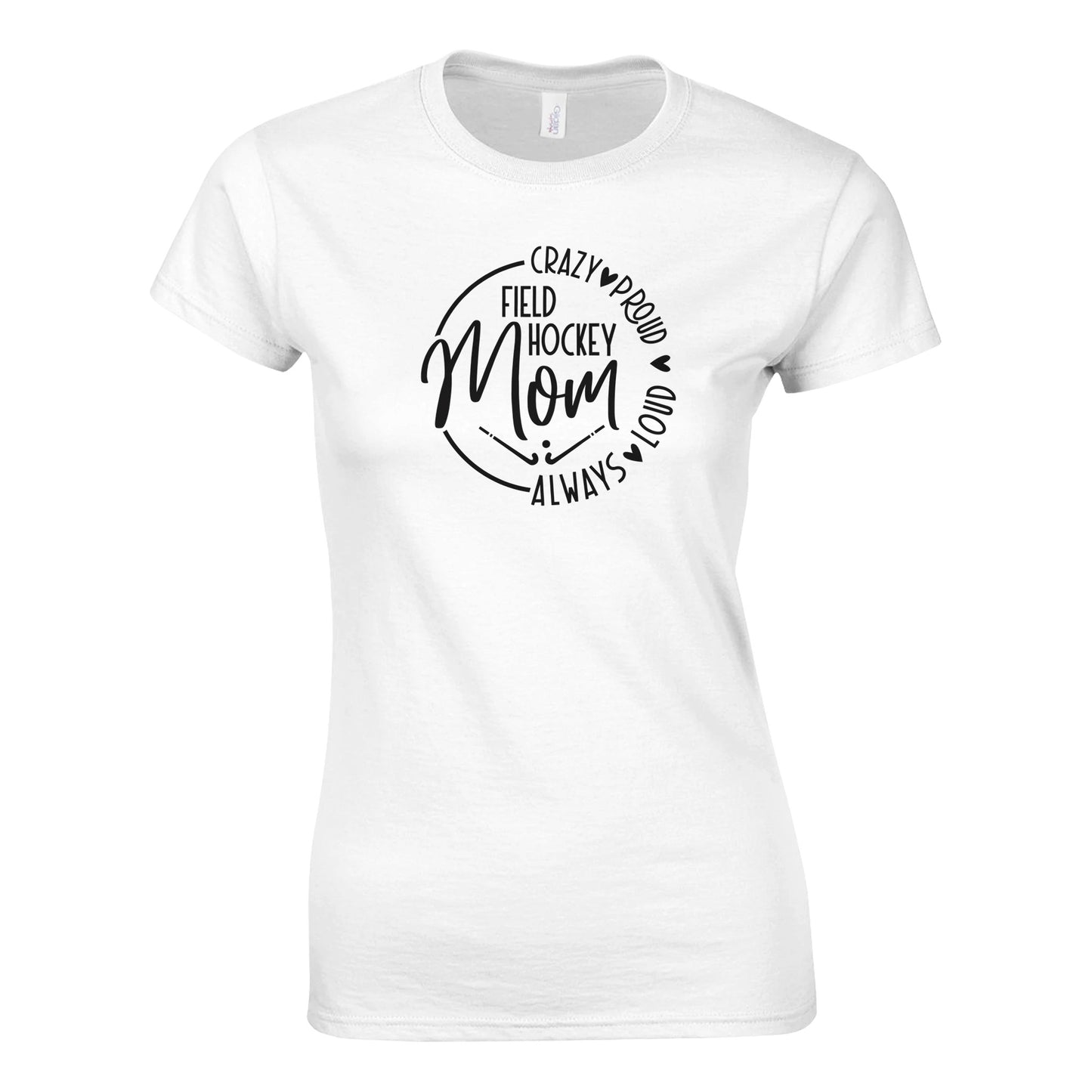 Field Hockey Mom Classic Womens Crewneck T-shirt | Gildan® 64000L