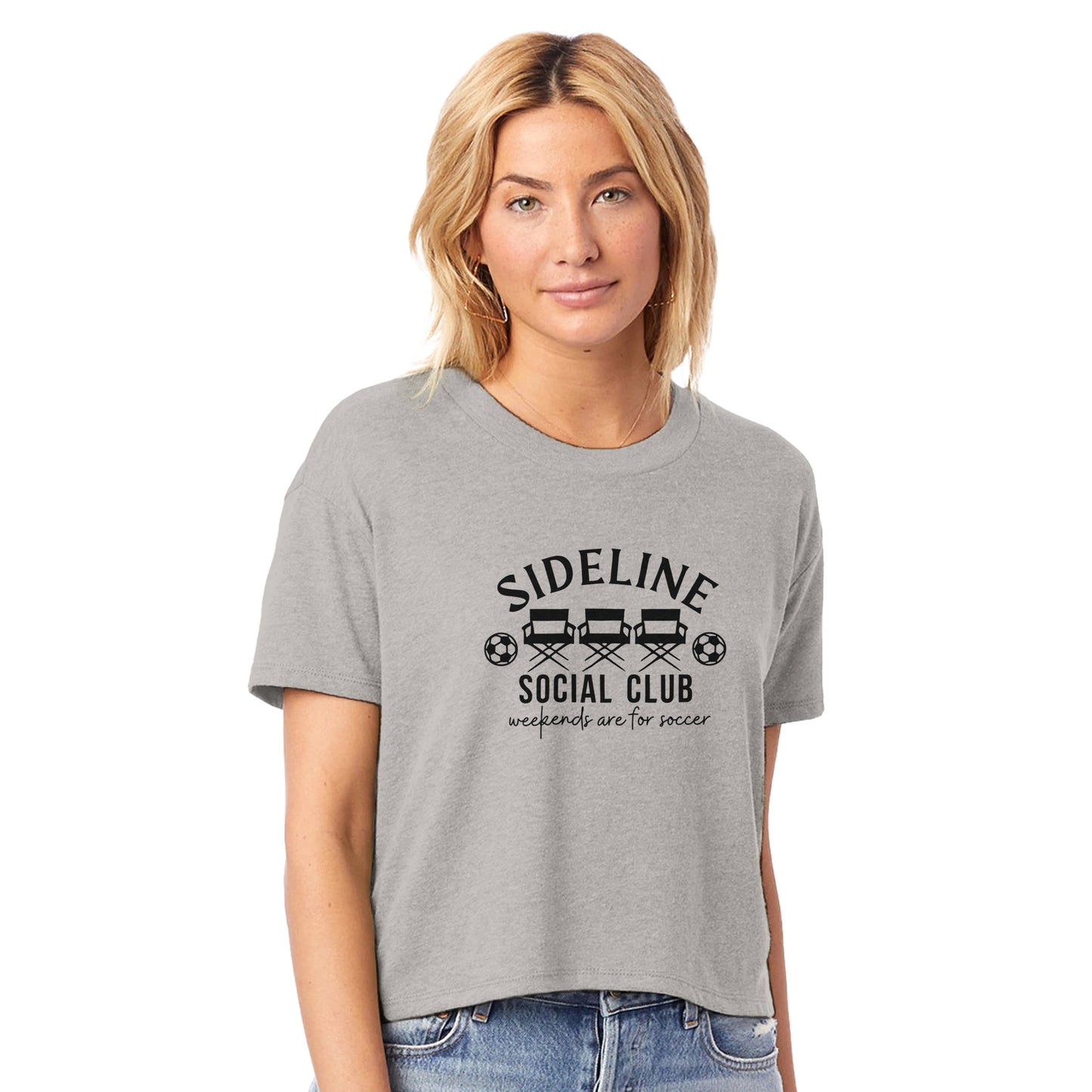 Soccer Mom Women's Headliner Cropped Crewneck T-Shirt | Alternative 5114BP