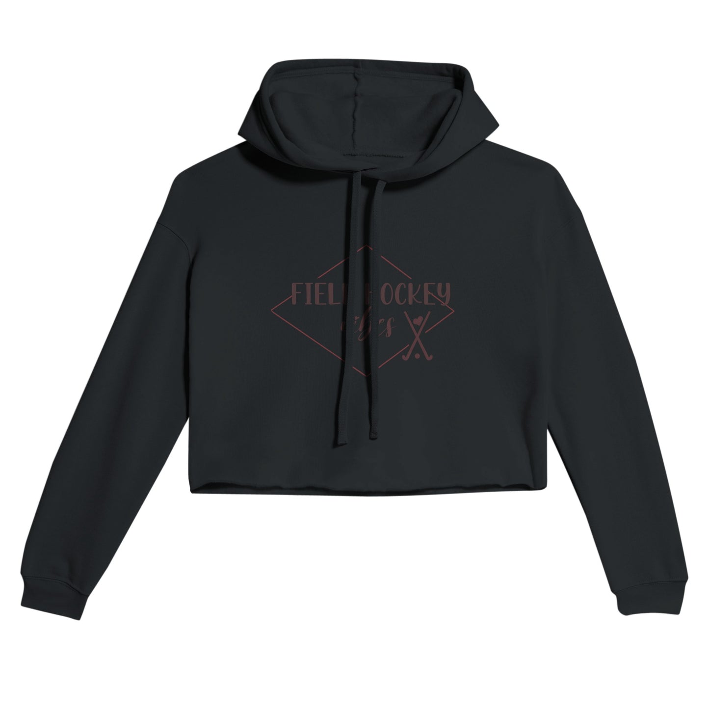 Field Hockey Vibes Women's Cropped Hoodie | Bella + Canvas 7502