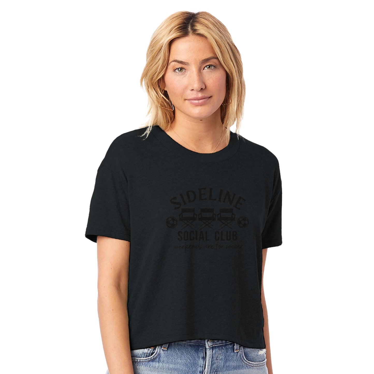 Soccer Mom Women's Headliner Cropped Crewneck T-Shirt | Alternative 5114BP