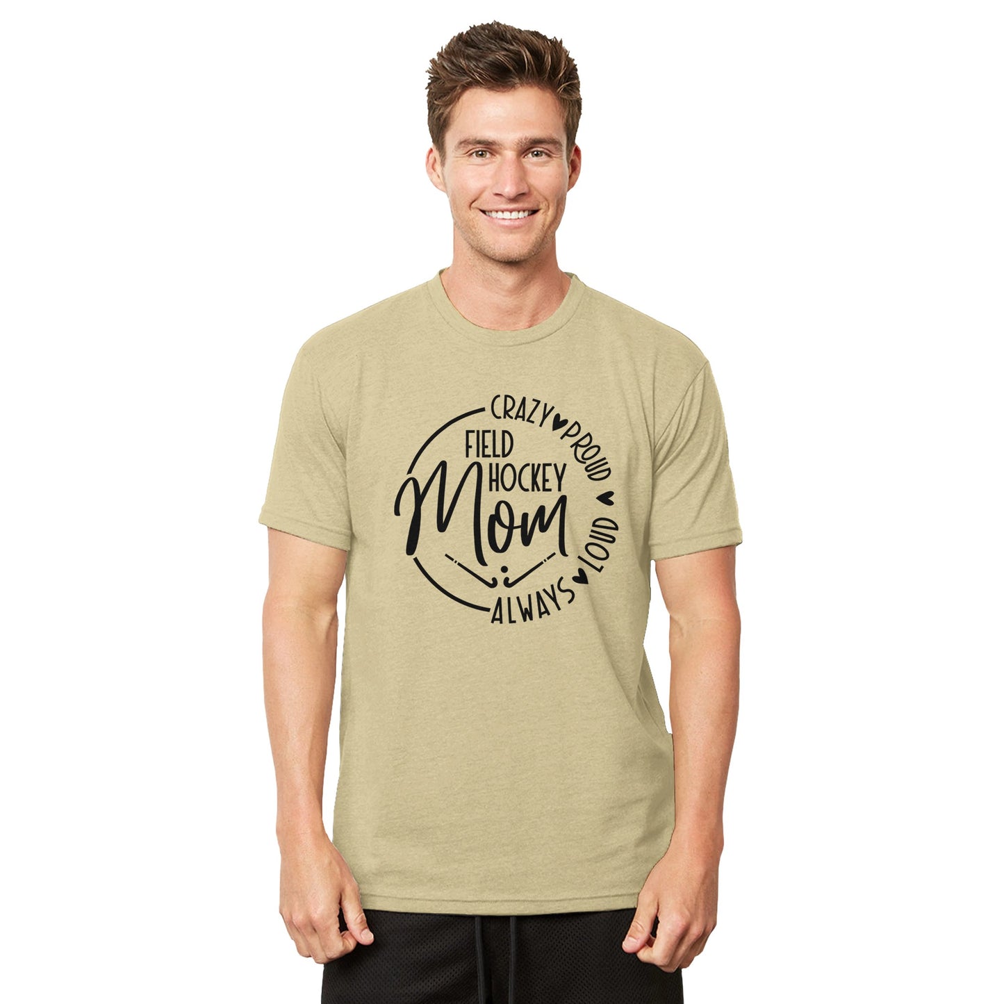 Field Hockey Mom Organic Unisex Heavyweight Crewneck T-Shirt | Next Level 4600
