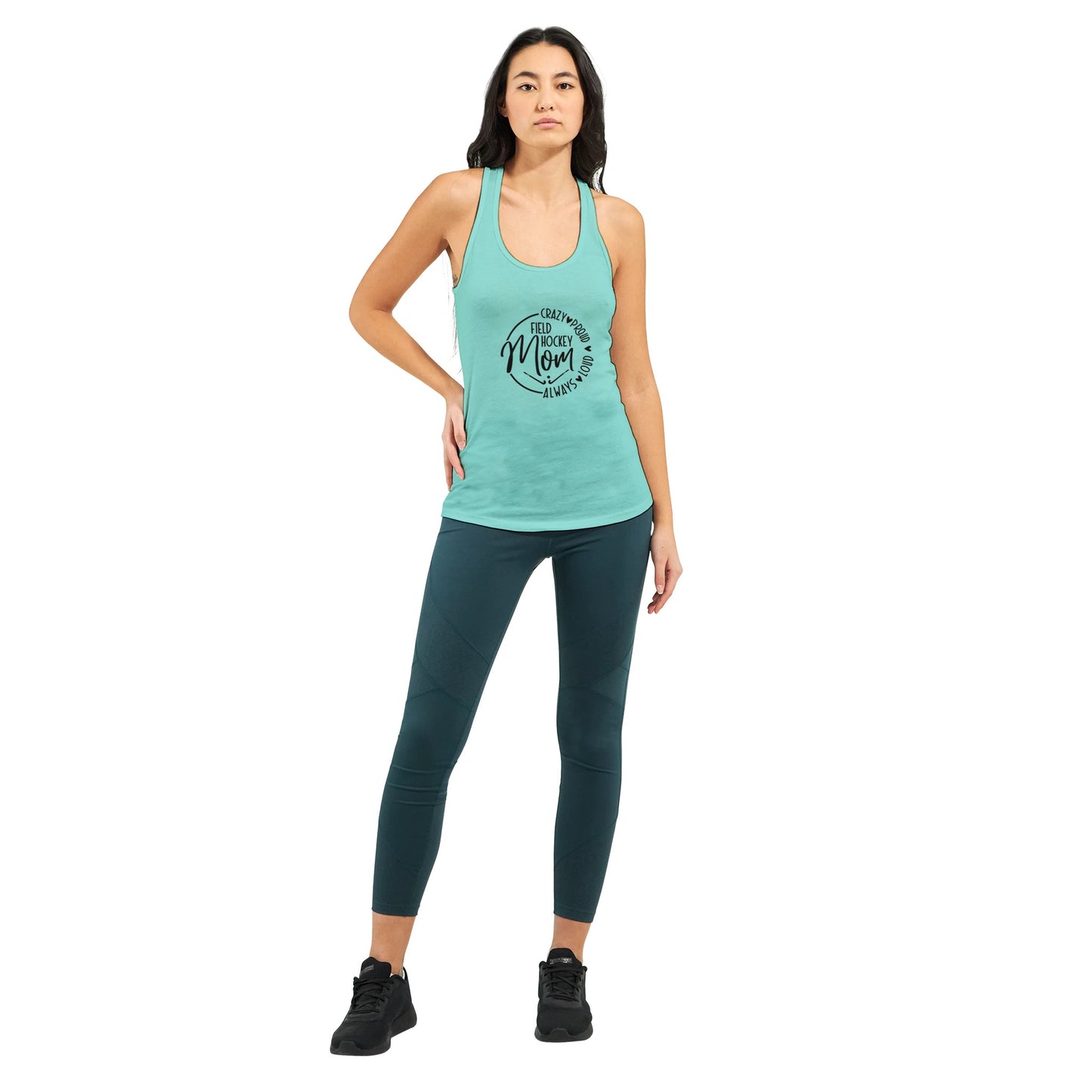 Field Hockey Mom Women's Ideal Racerback Tank | Next Level 1533