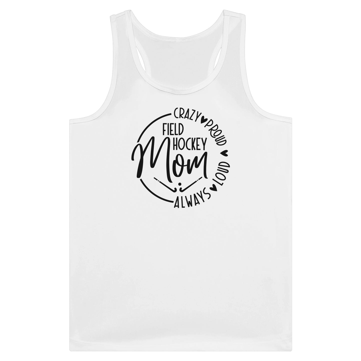 Field Hockey Mom Performance Womens Tank Top