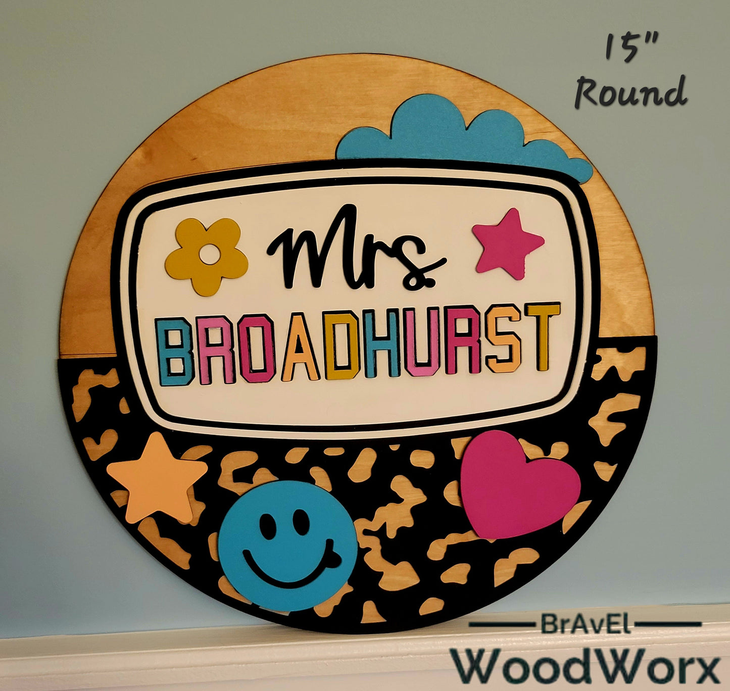 Composition Notebook School Teacher Name Door Hanger Classroom Sign