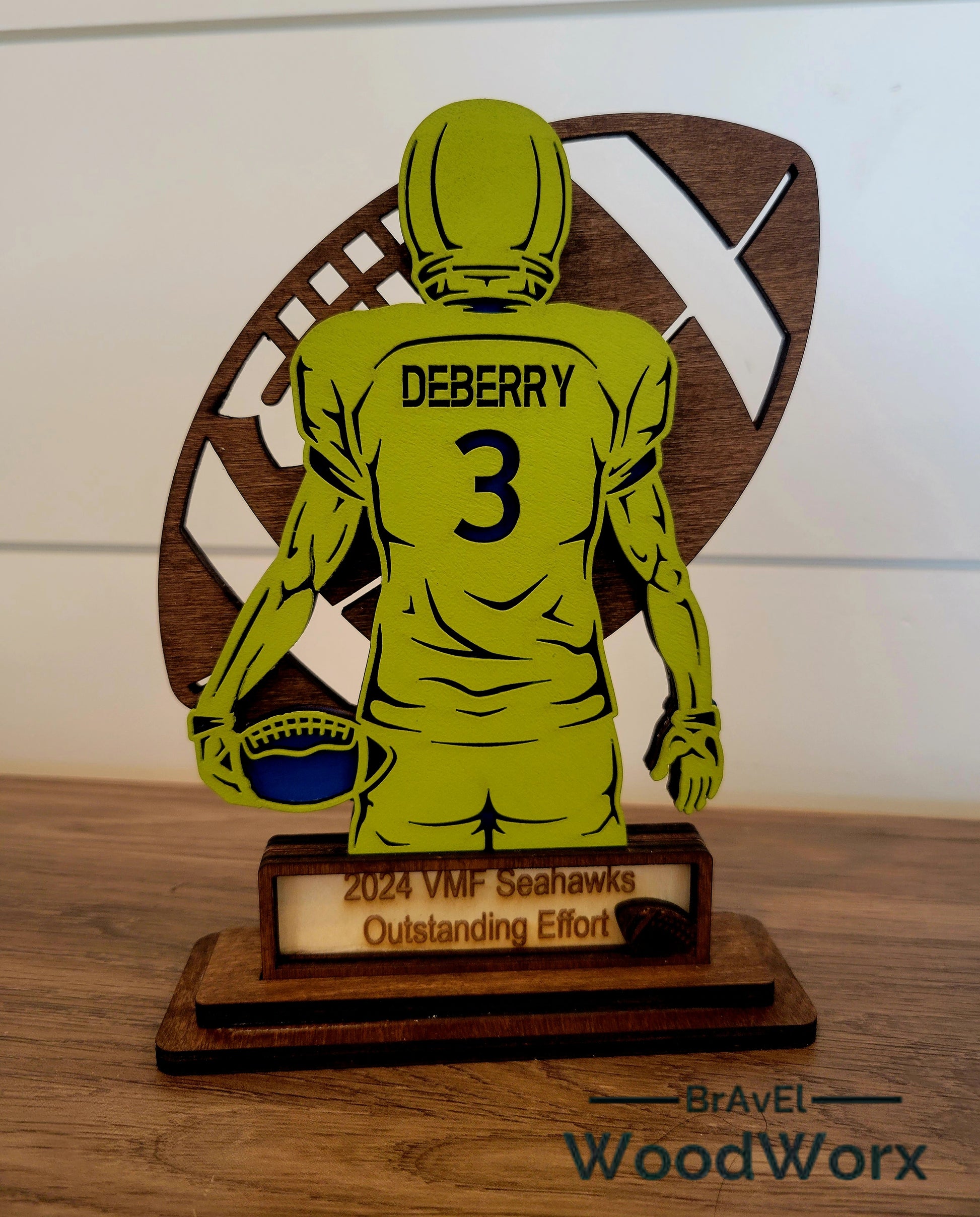 Custom Youth Football Team & Player Trophy Award