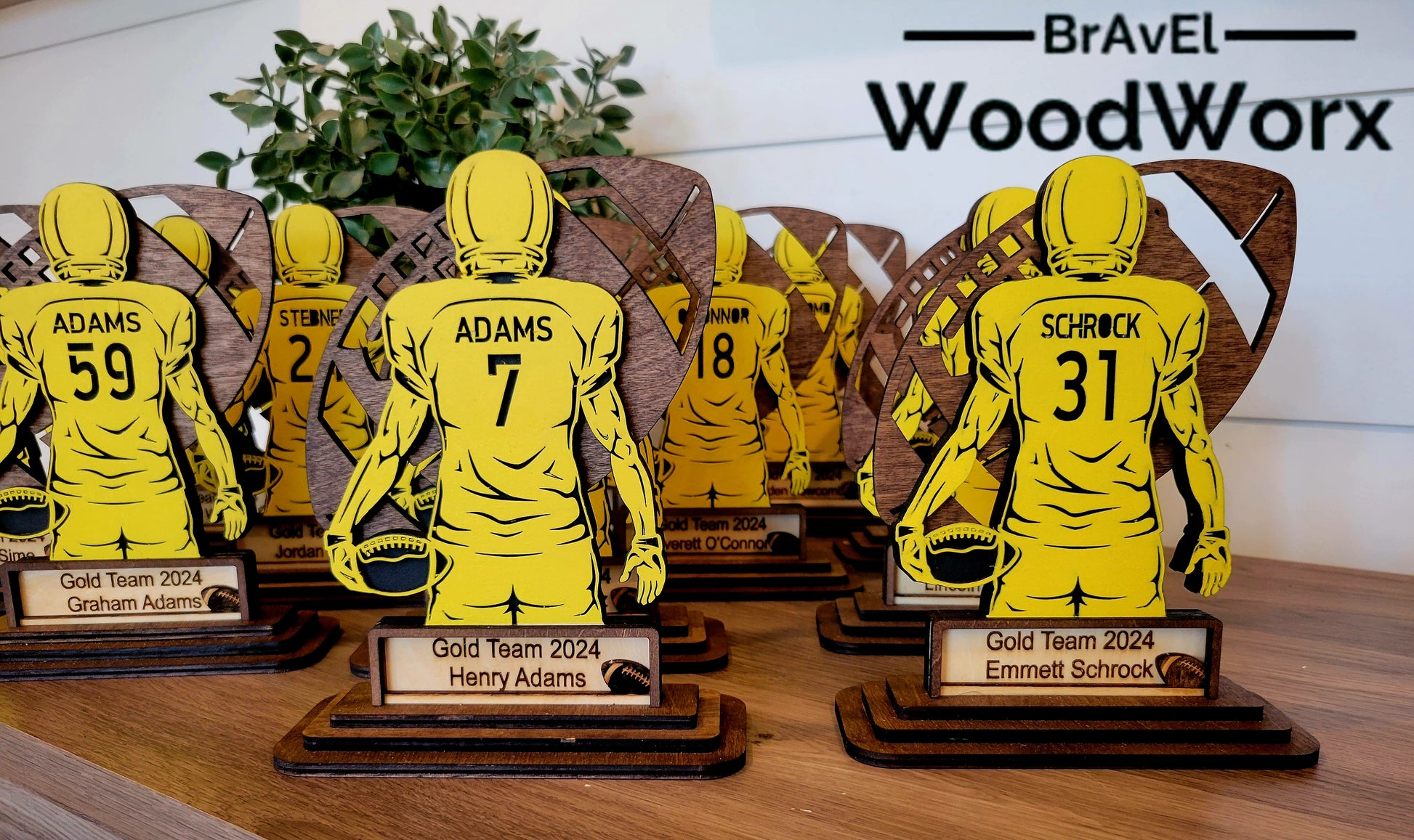 Custom Youth Football Team & Player Trophy Award