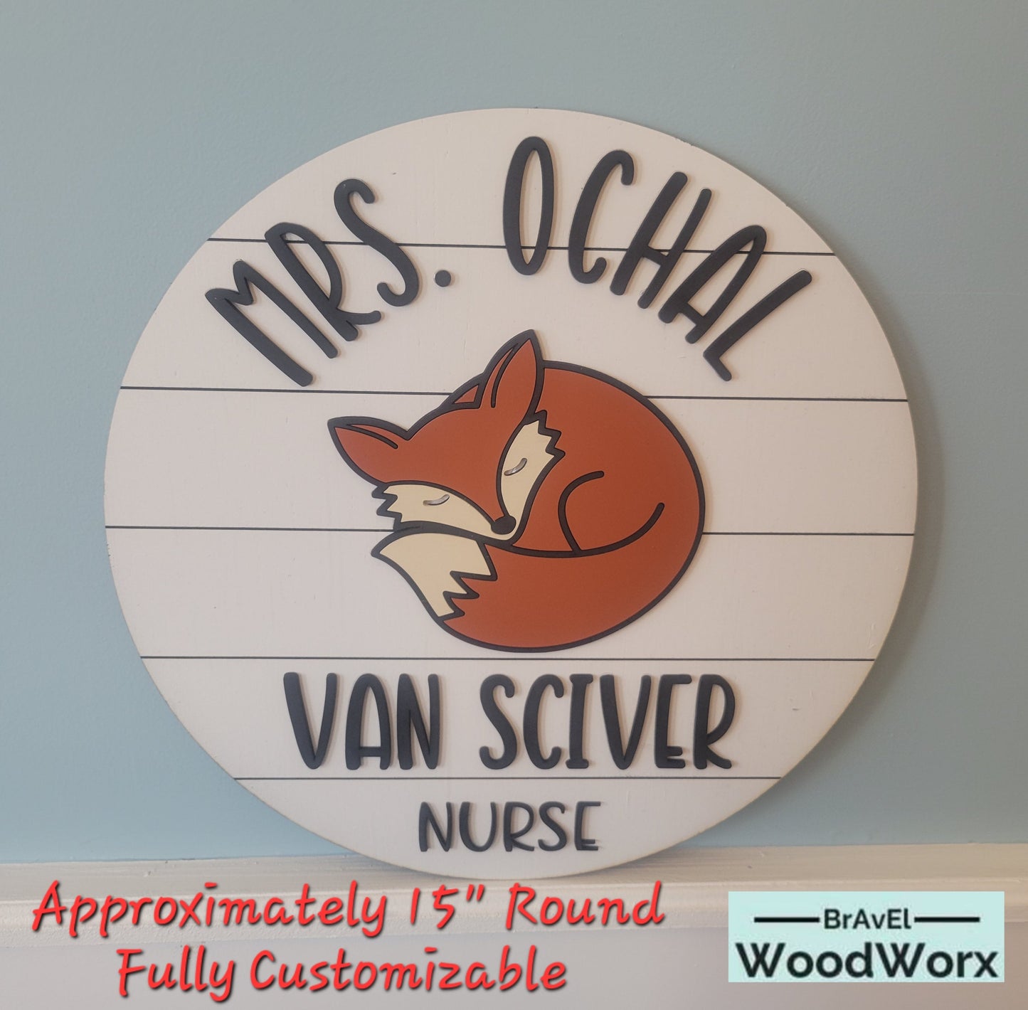 Customizable Teacher's Classroom Sign: Inspiring Education, Personalized Touch