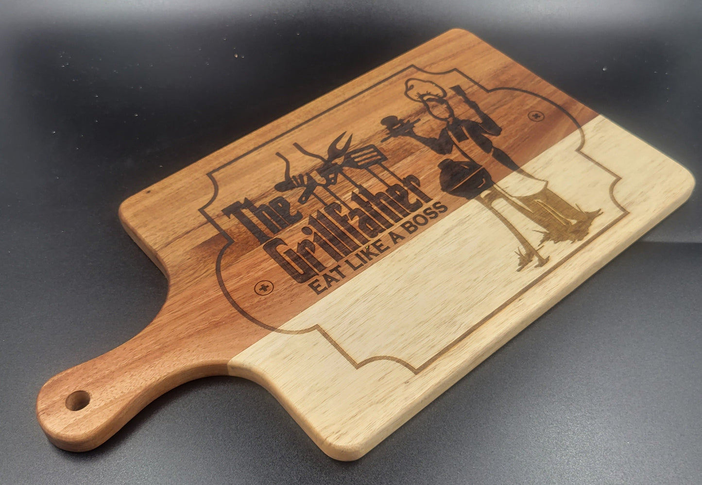 Eat like a Boss Engraved Charcuterie Board: Gourmet Serving Tray