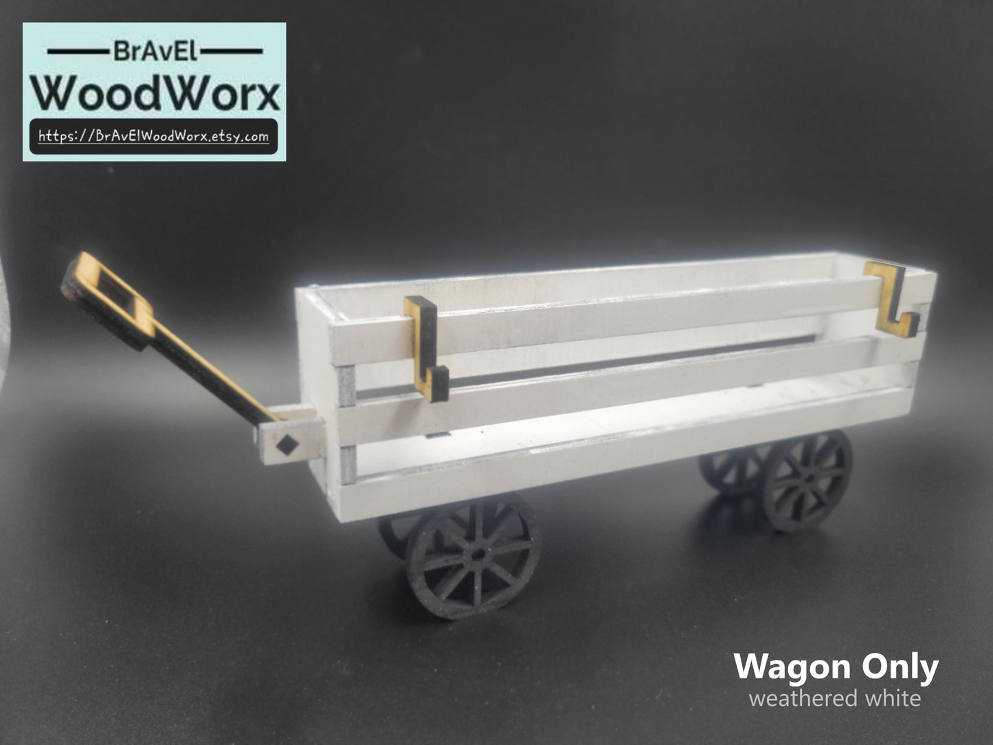Handcrafted Love: Valentine's Day Wooden Shelf Sitter Farmhouse Wagon - Interchangeable