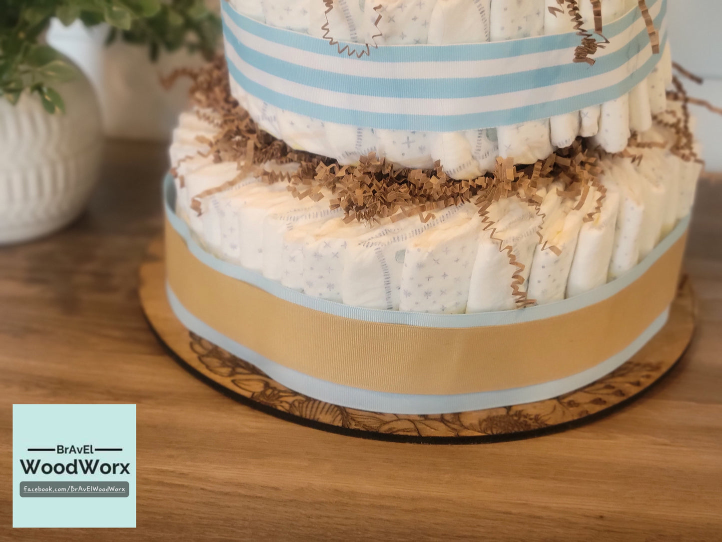 Handmade Baby Sleeping Sign - Diaper Cake Board