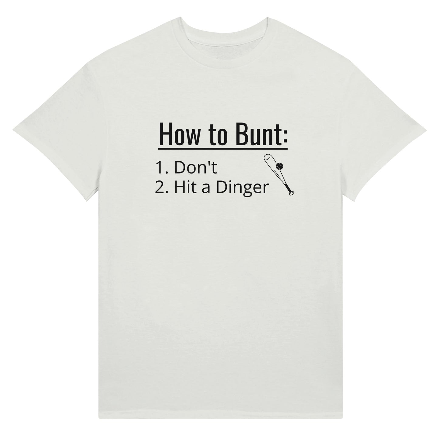 Hit a Dinger Baseball Ultra Cotton Unisex Crewneck T-shirt | Gildan 2000