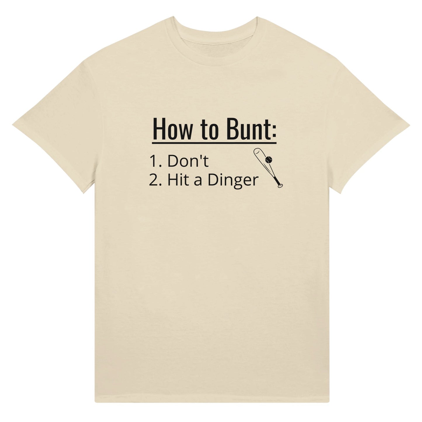Hit a Dinger Baseball Ultra Cotton Unisex Crewneck T-shirt | Gildan 2000