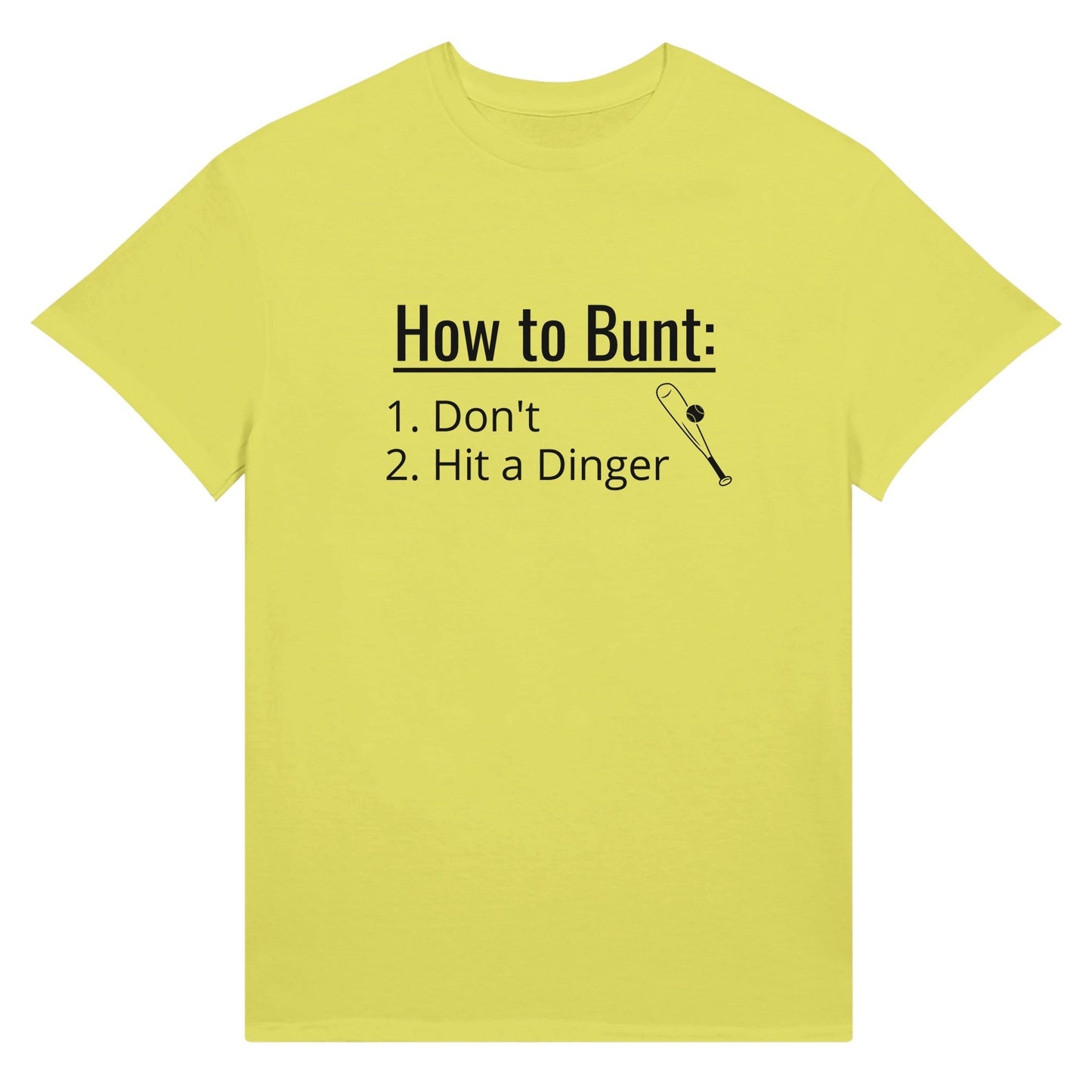 Hit a Dinger Baseball Ultra Cotton Unisex Crewneck T-shirt | Gildan 2000