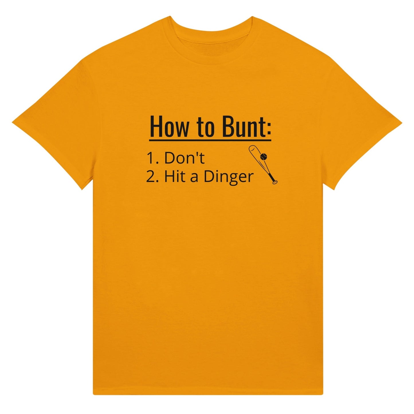 Hit a Dinger Baseball Ultra Cotton Unisex Crewneck T-shirt | Gildan 2000