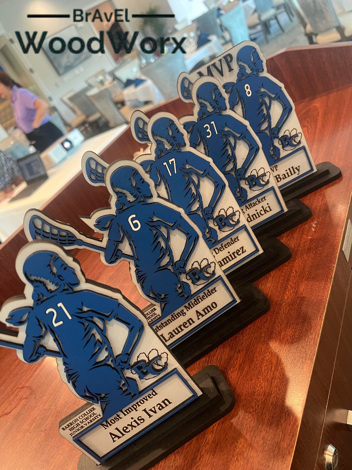 Lacrosse Legends Personalized Trophy – Unique Lacrosse Award for Players & MVPs