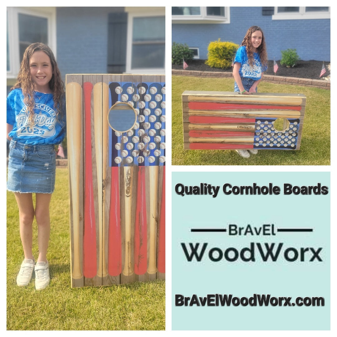 Patriotic Cornhole Sets by BrAvEl WoodWorx