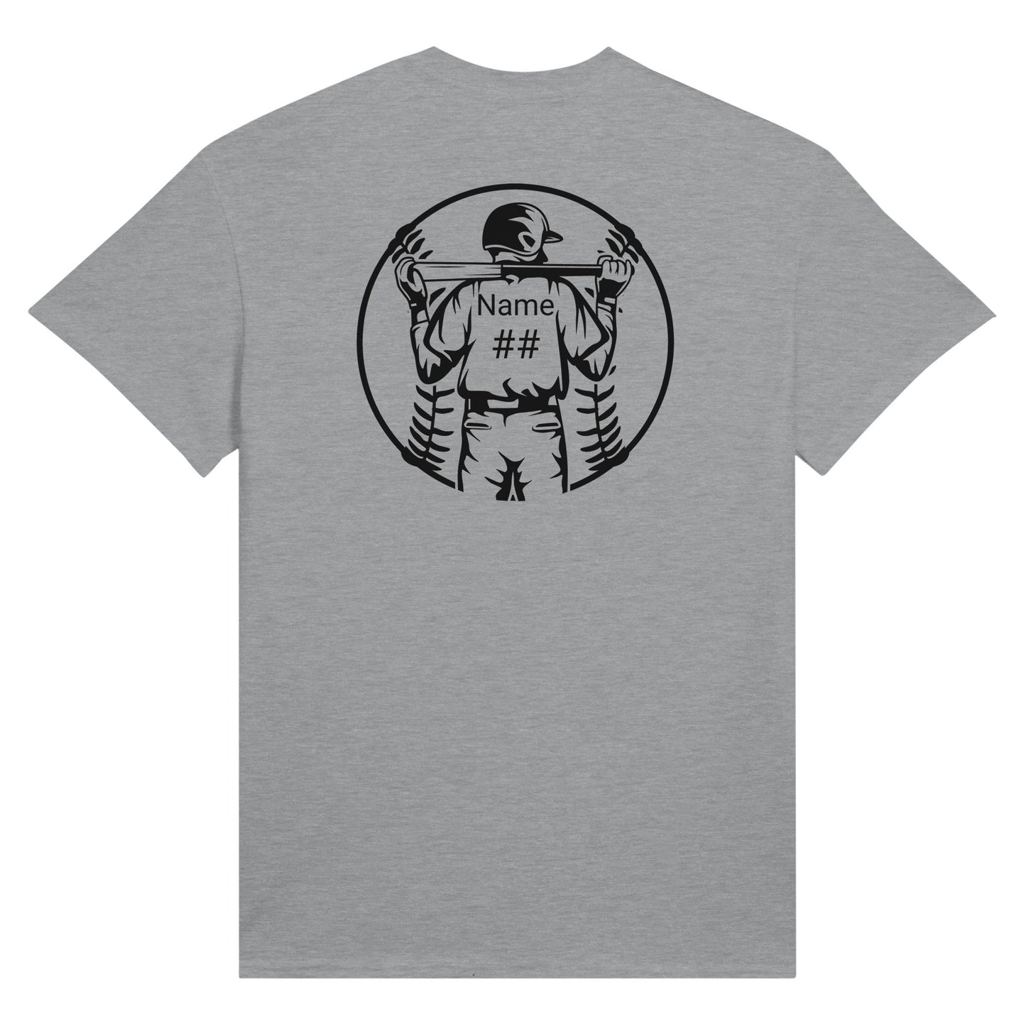 Personalized Baseball Ultra Cotton Unisex Crewneck T-shirt | Gildan 2000