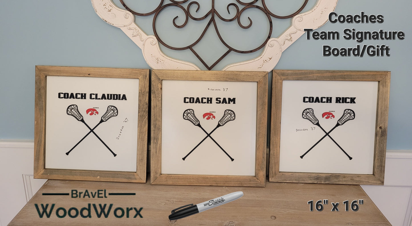 Personalized Coach Message Board for Players - Lacrosse
