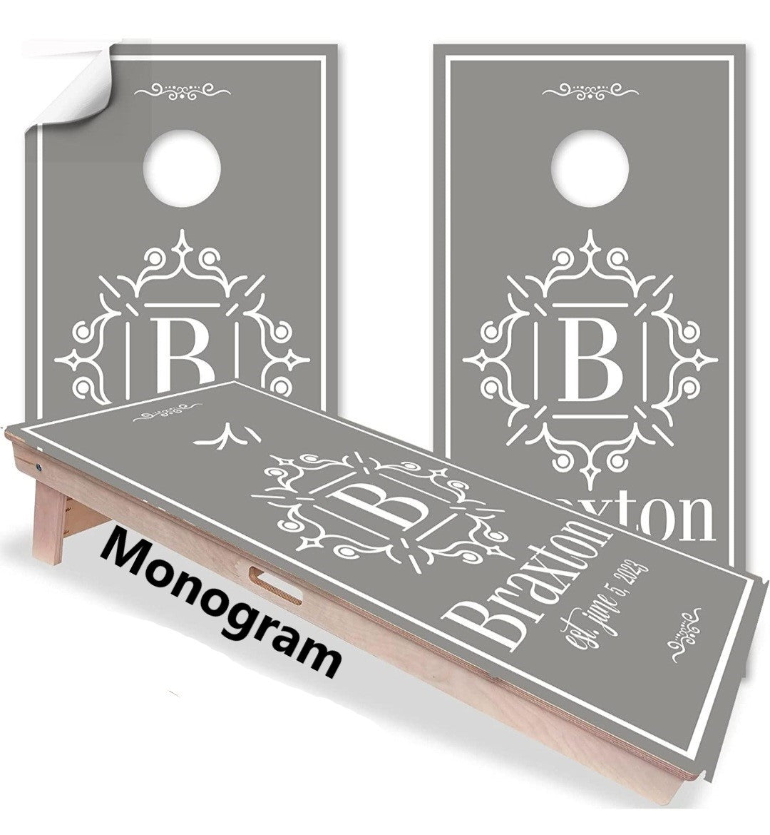 Personalized Monogram Quality Cornhole Sets by BrAvEl WoodWorx