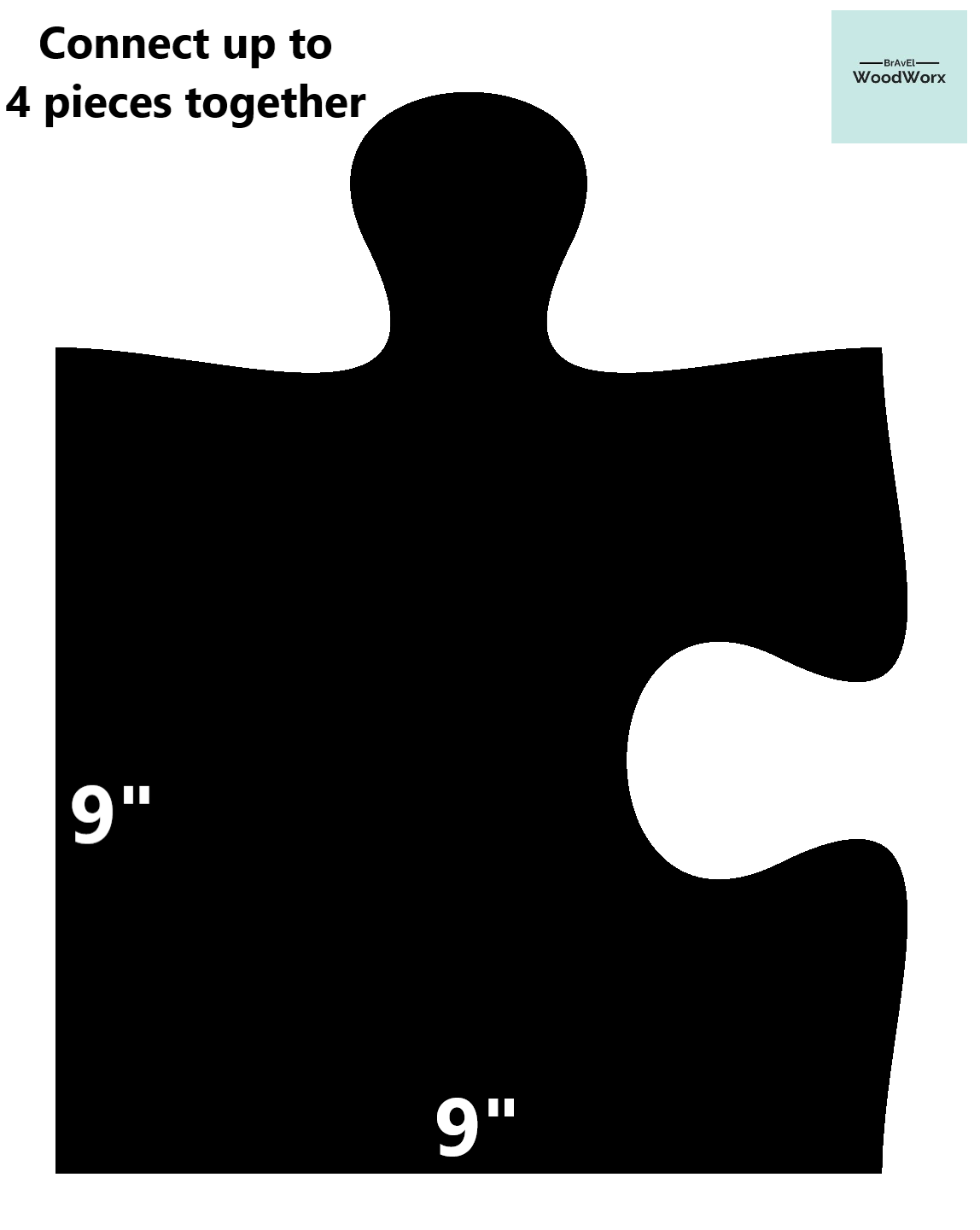 Close-up of 3D printed puzzle piece router template for precision woodworking projects.