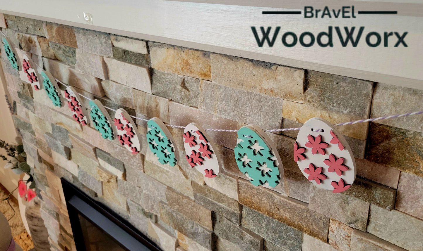 Spring Bloom Easter Egg Garland – Handmade Floral Easter Decor for Home & Mantel
Add a festive touch to your Easter celebration with this handcrafted garland featuring pastel eggs, delicate flowers, and rustic charm. Perfect for mantels, doorways, and spring decor lovers!