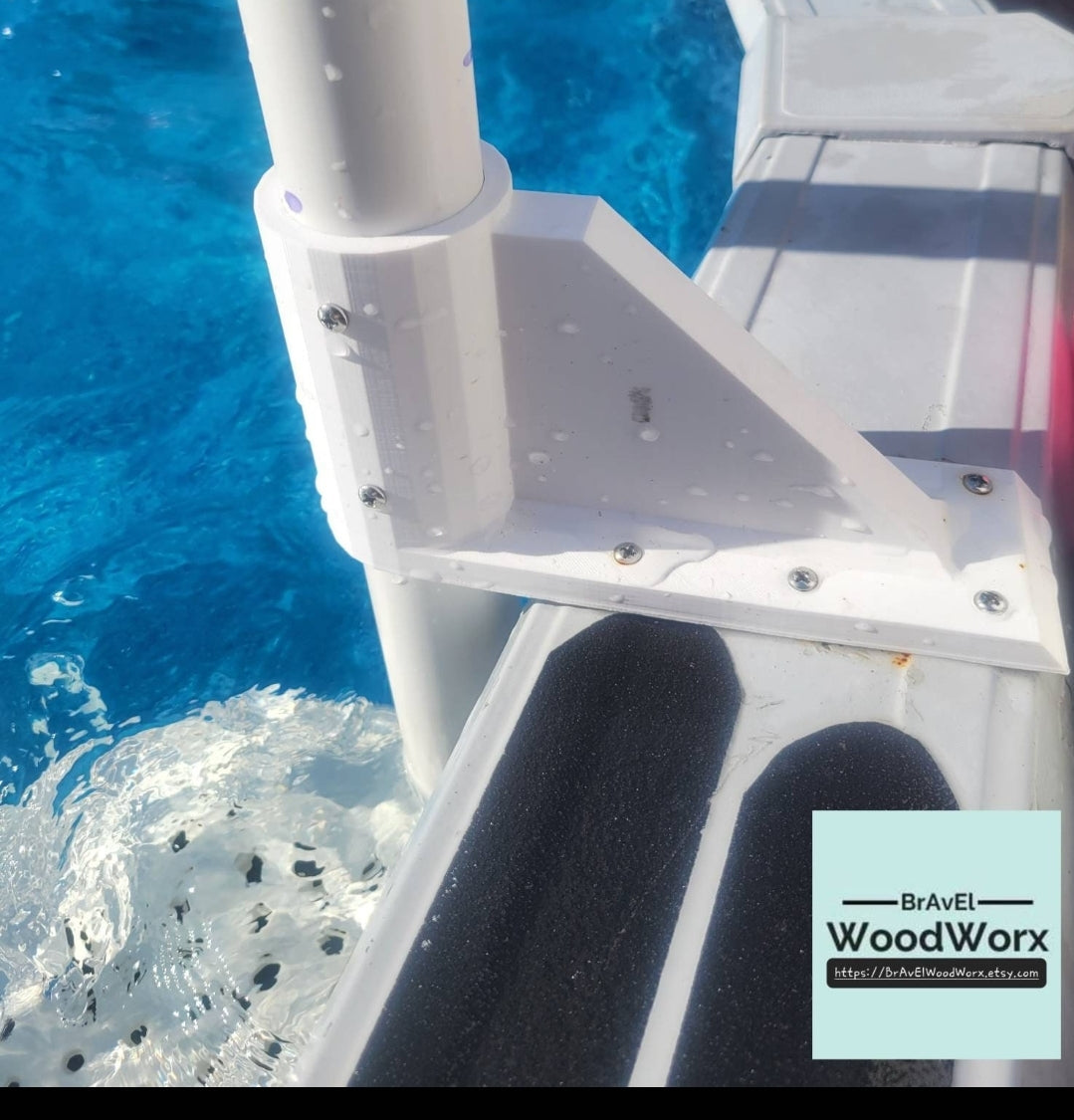 Swimming Pool Ladder / Step Railing Mount Maintenance Pole Fix Upgrade Repair