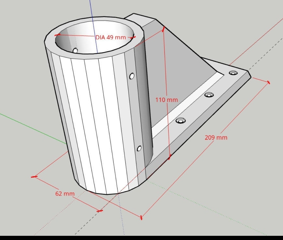 Swimming Pool Ladder / Step Railing Mount Maintenance Pole Fix Upgrade Repair