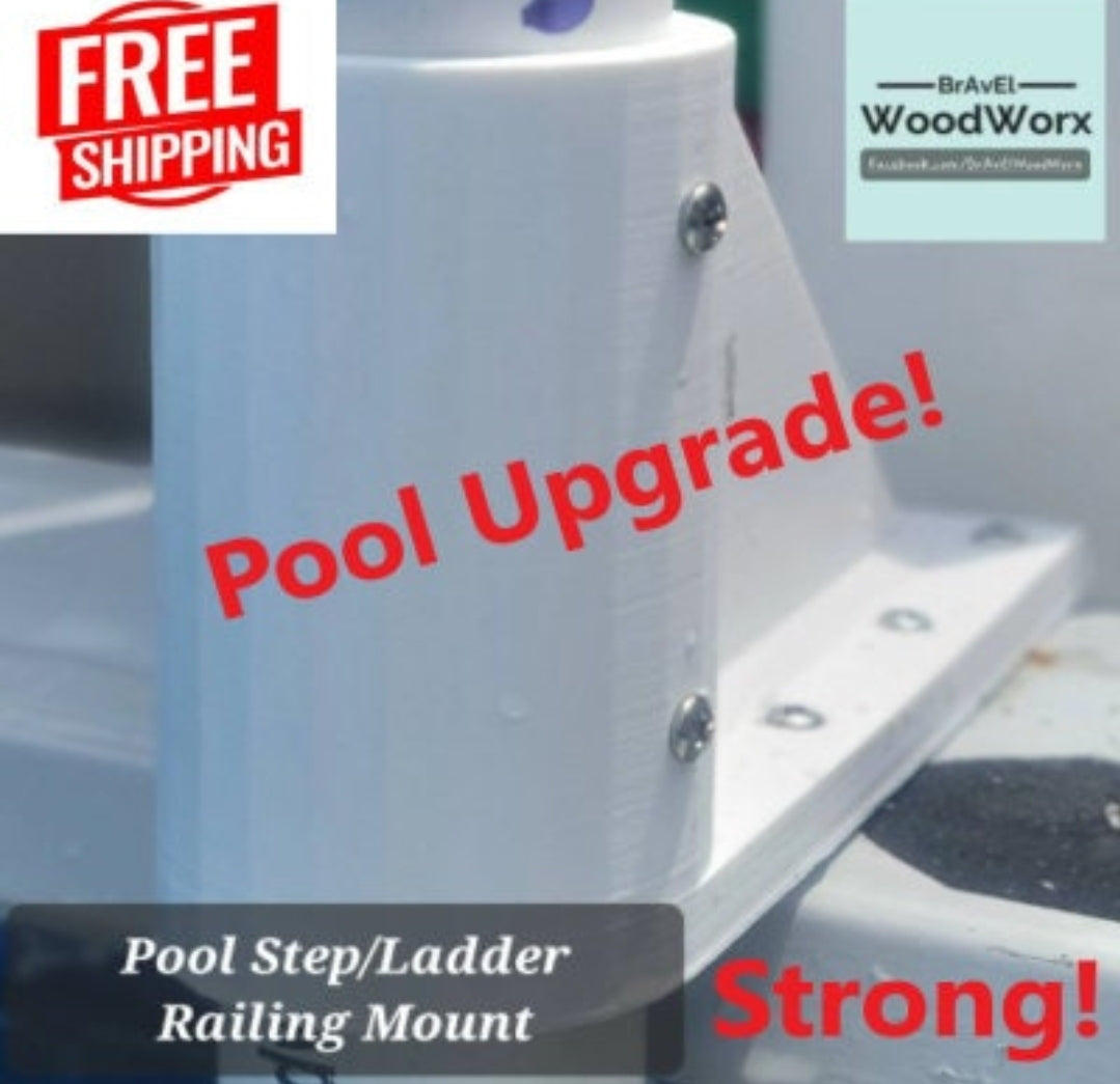 Swimming Pool Ladder / Step Railing Mount Maintenance Pole Fix Upgrade Repair
