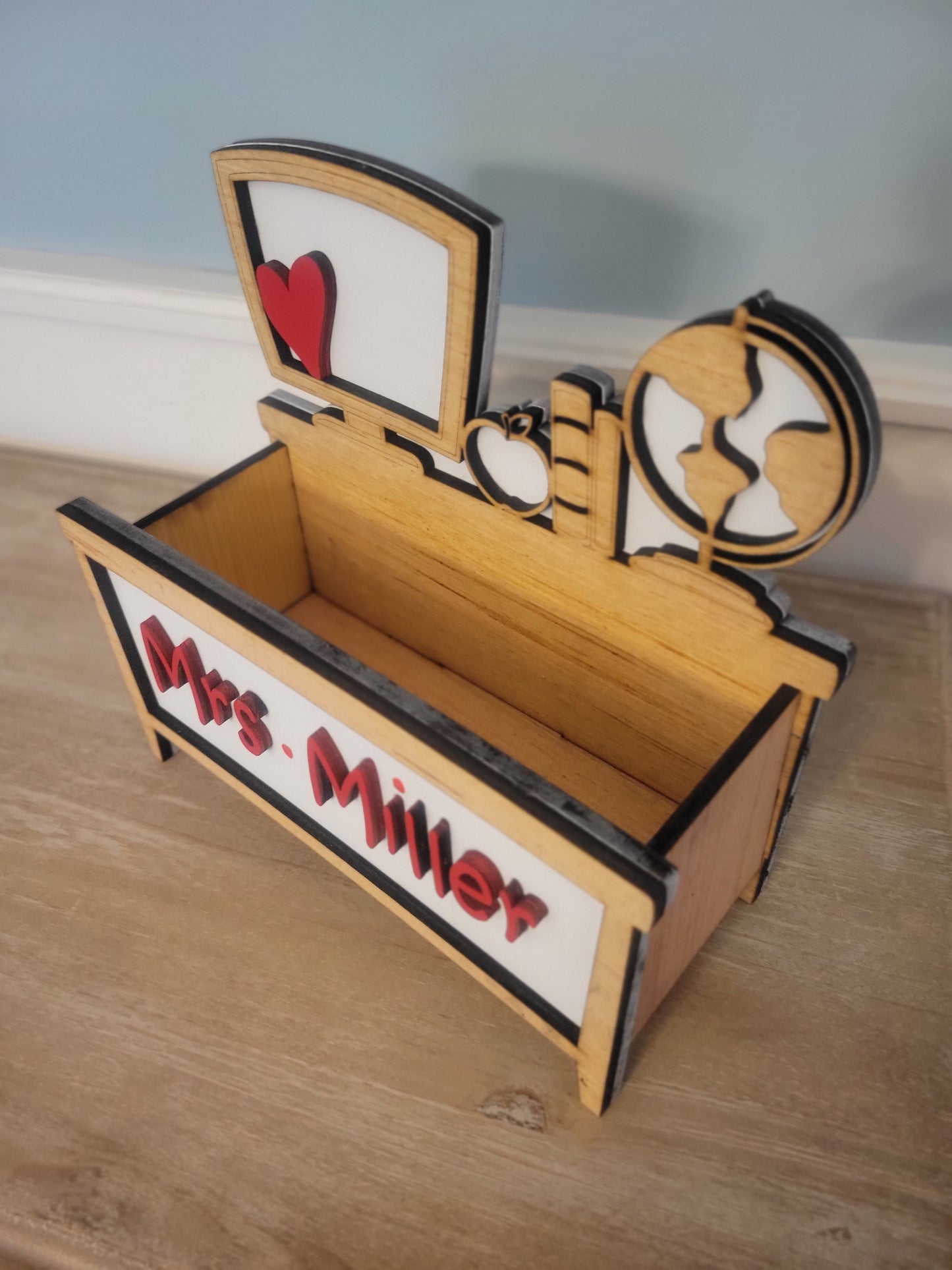 Teacher's Desk Essentials: Deluxe Pencil Box Organizer