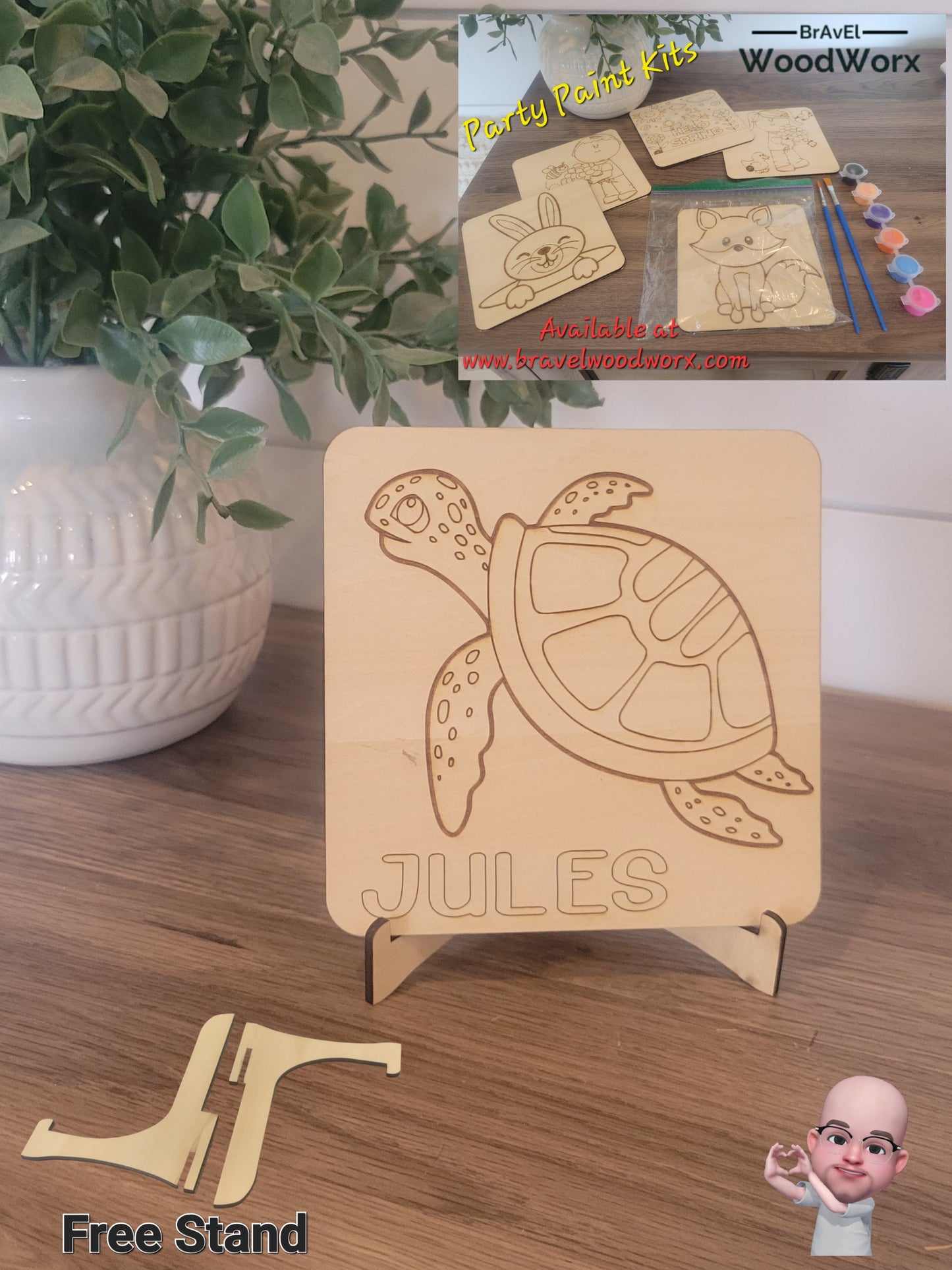 Unleash creativity at your child's party with our Personalized Coloring Crafts! 🖍️