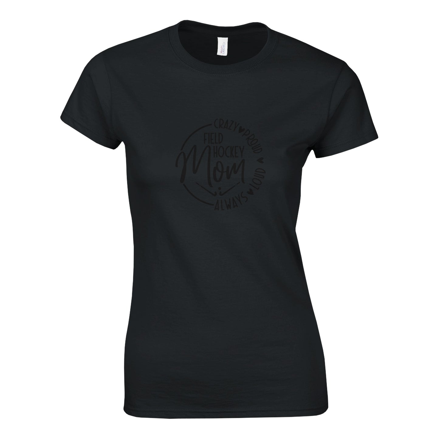 Field Hockey Mom Classic Womens Crewneck T-shirt | Gildan® 64000L