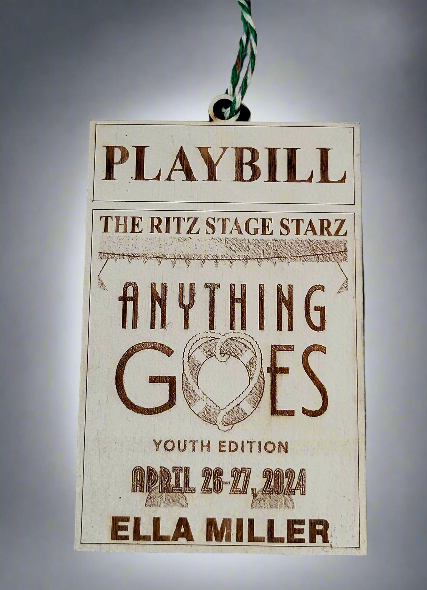 Broadway Memories: Playbill-Inspired Handmade Ornament