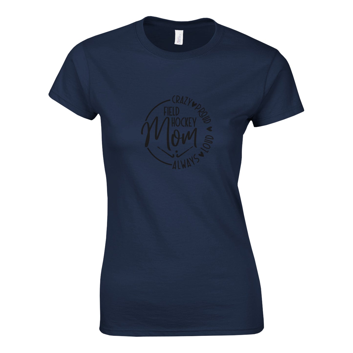 Field Hockey Mom Classic Womens Crewneck T-shirt | Gildan® 64000L
