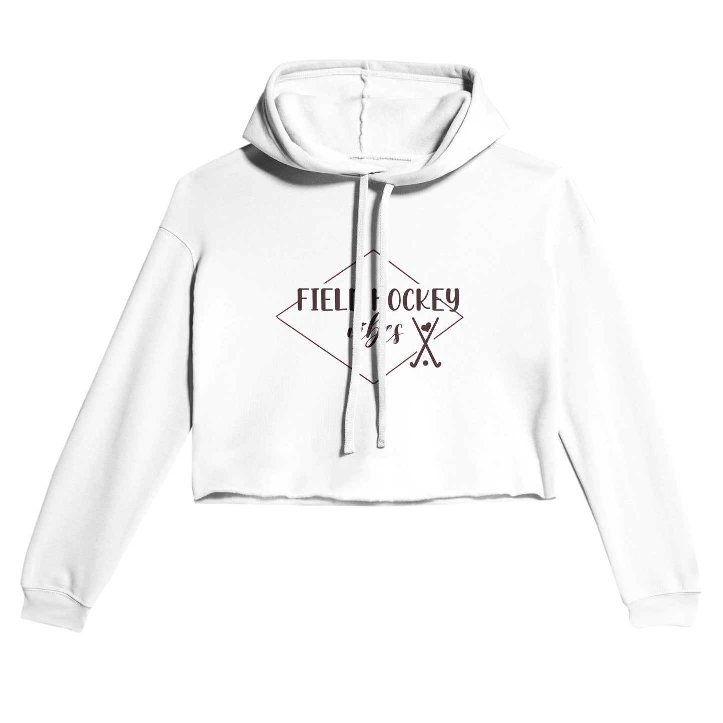 Field Hockey Vibes Women's Cropped Hoodie | Bella + Canvas 7502