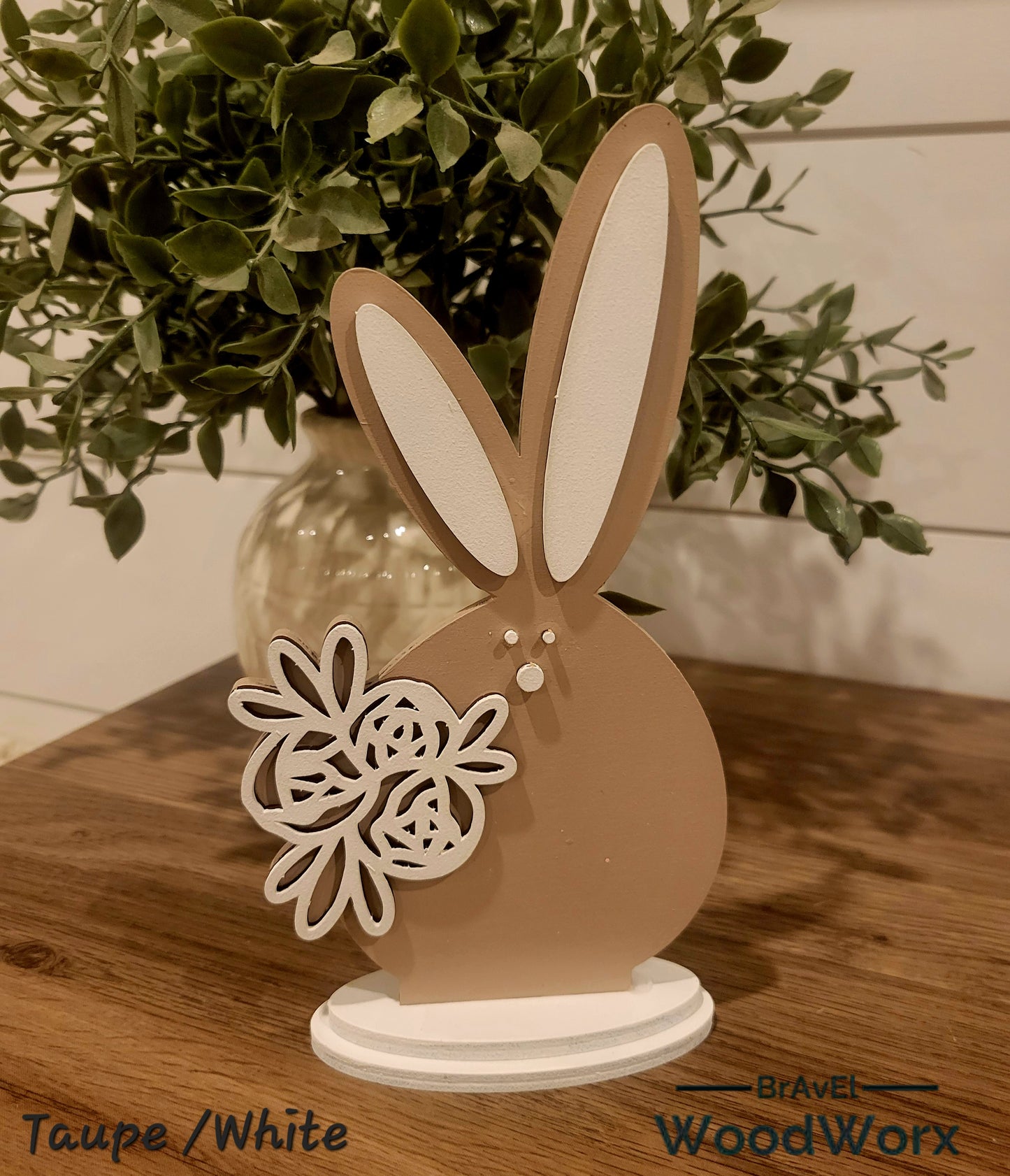 Chubby Bunnies Shelf Sitter on Stand – Adorable Easter & Spring Decor