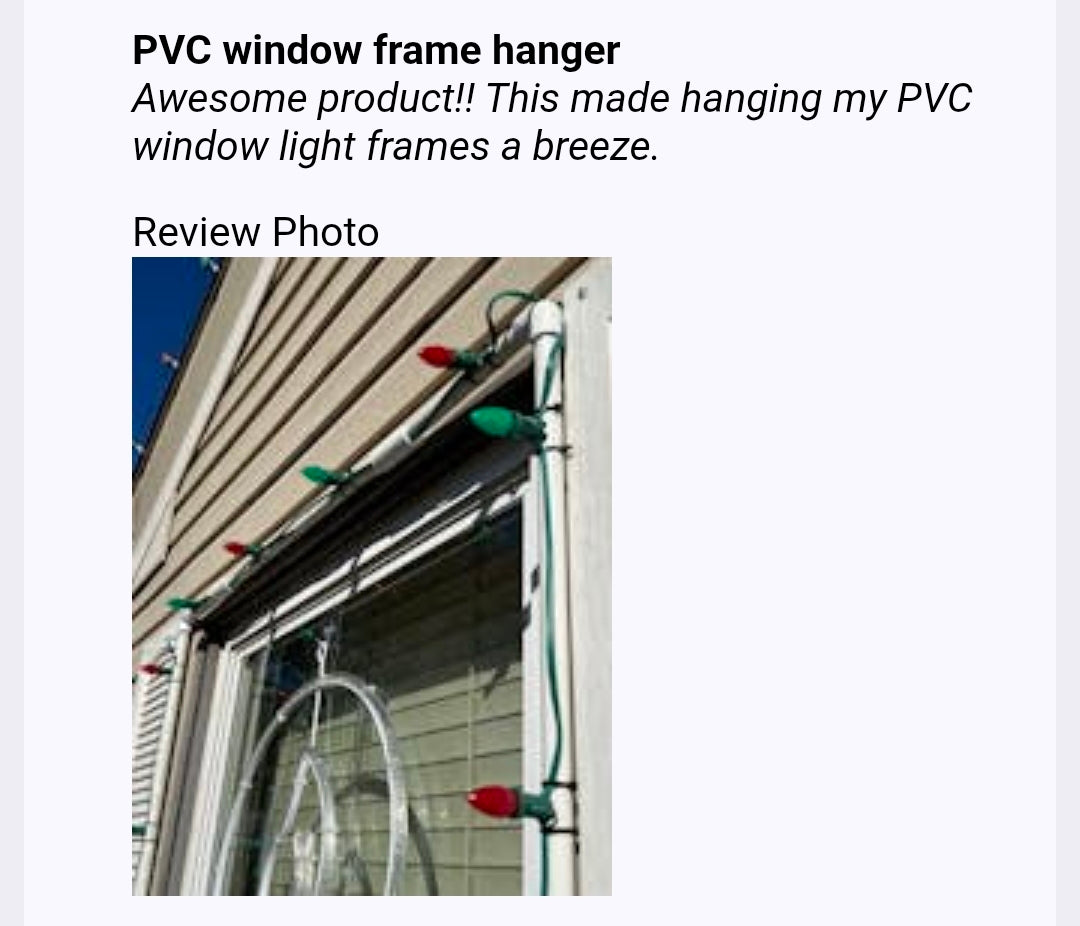 Illuminate & Decorate: PVC Window Frame Light Clips for Effortless Decorating! (pair)
