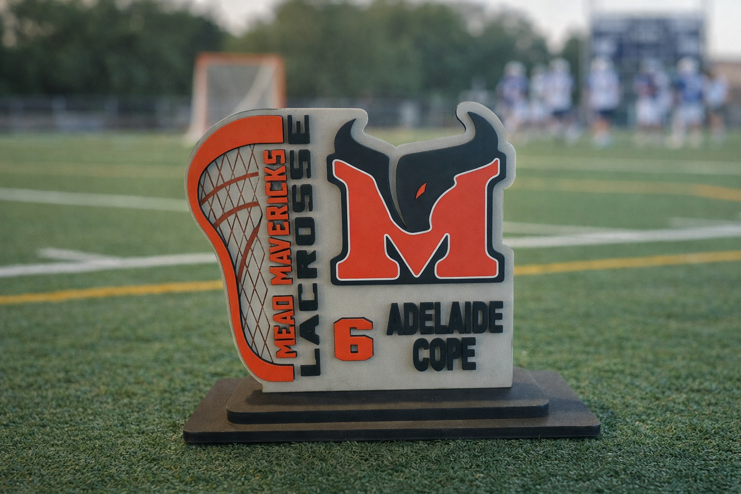 Lacrosse Legends: Personalized Player Shelf Sitter w/base
