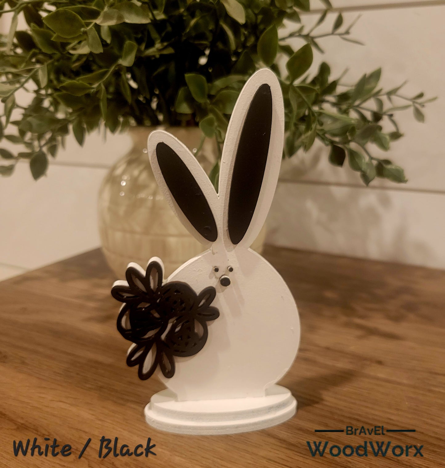 Chubby Bunnies Shelf Sitter on Stand – Adorable Easter & Spring Decor
