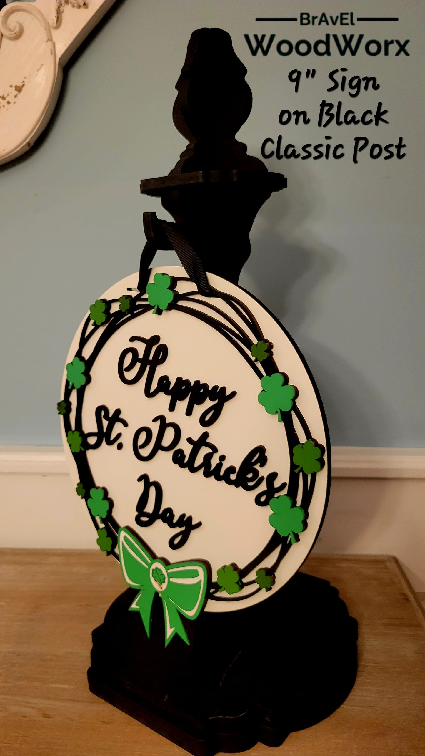 Festive St. Patrick’s Day Grapevine Door Hanger – Lucky Shamrock Decor