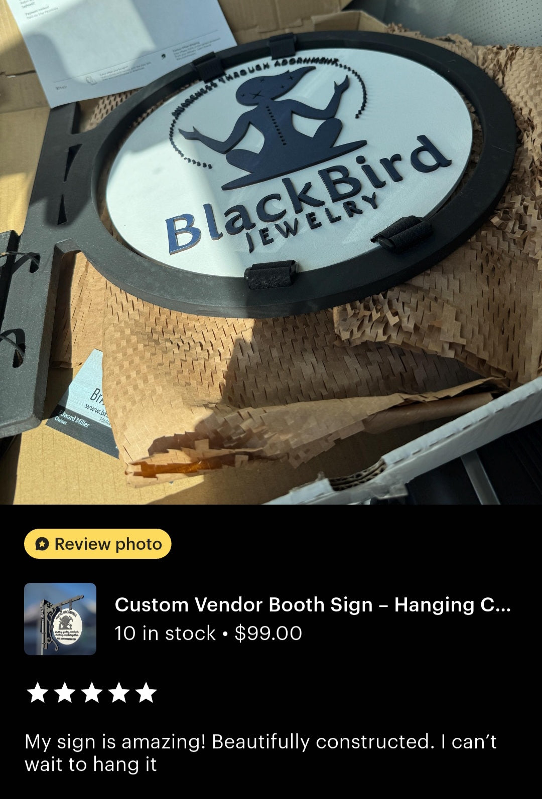 Custom Canopy Vendor Sign – Personalized Hanging Display in Multiple Designs