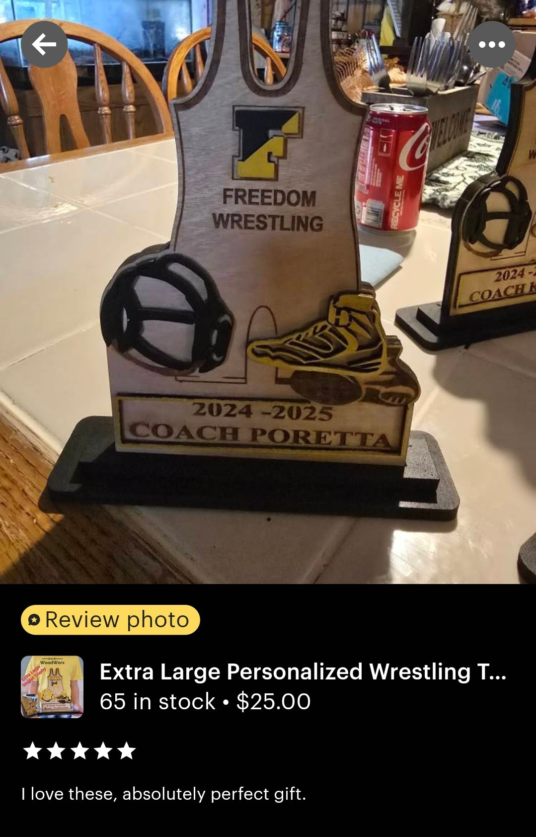 Golden Grappler: Youth Wrestling Singlet Trophy
