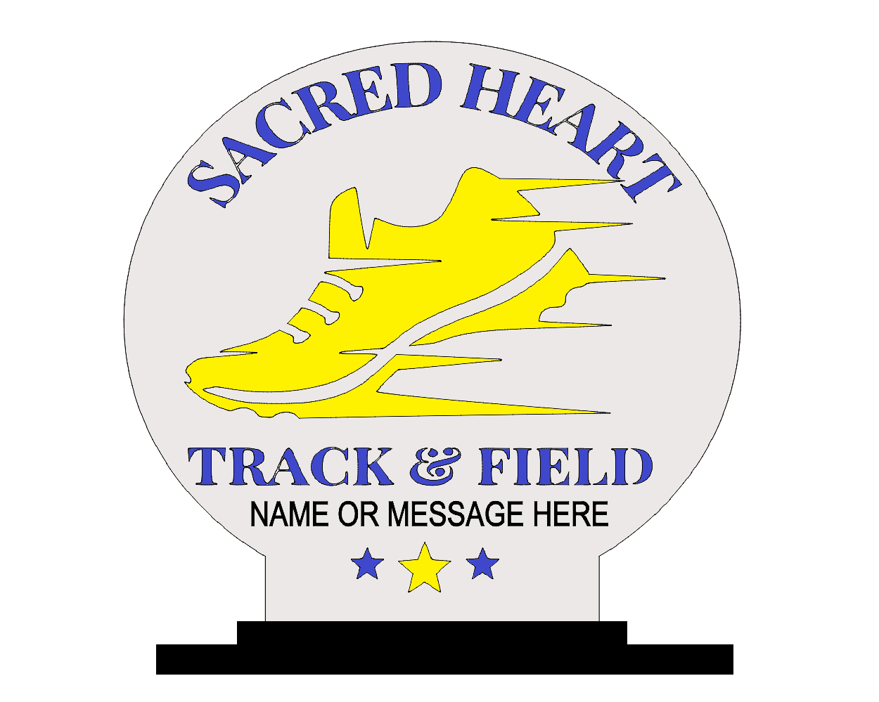 Track and Field Personalized Trophy and Award