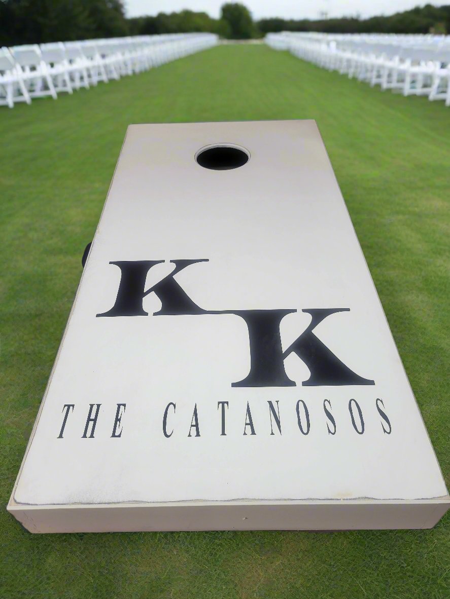 1 Color Design Personalized Wood Painted Quality Cornhole Sets by BrAvEl WoodWorx