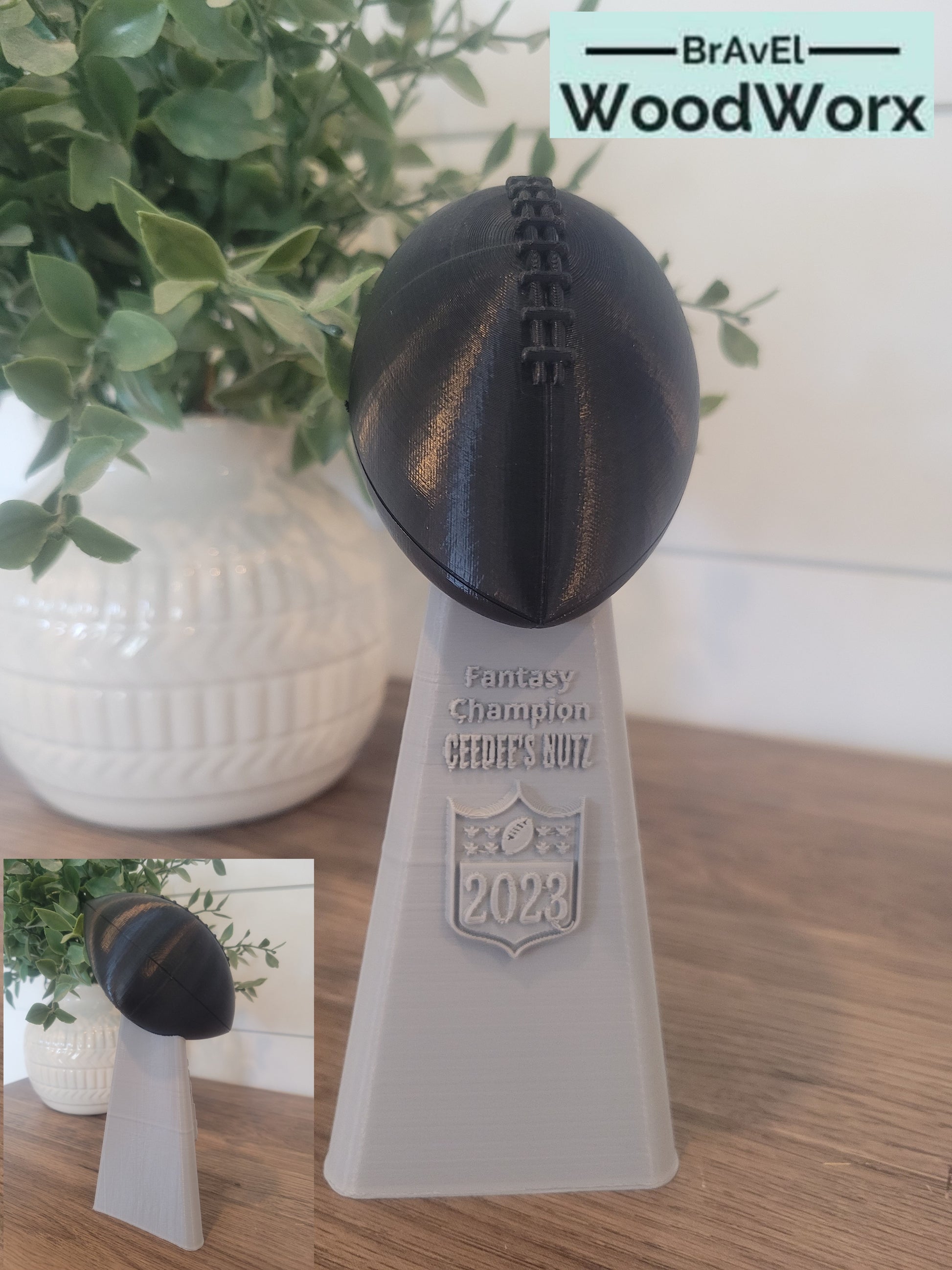 Custom Fantasy Football Trophy - Personalized Championship Award