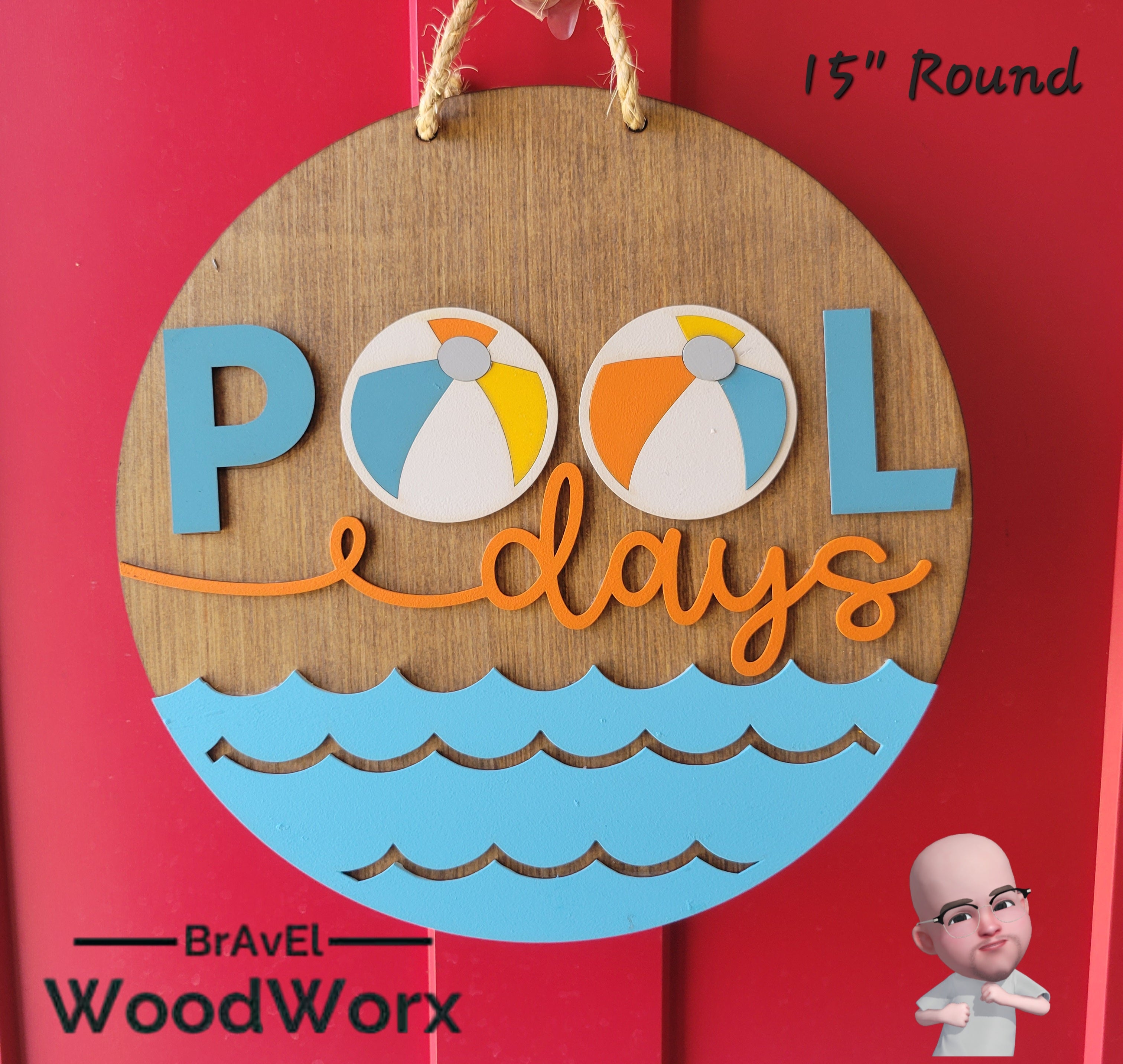Pool Days Swimming Pool Door / Wall Sign Wreath - Splish Splash - Farm ...
